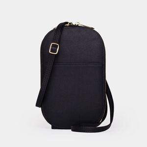Monarque Obsidian Black Crossbody Bag NWOT
